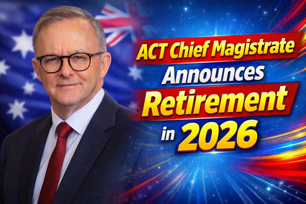 ACT Chief Magistrate Announces Retirement in 2026 Key Details and Successor Plans