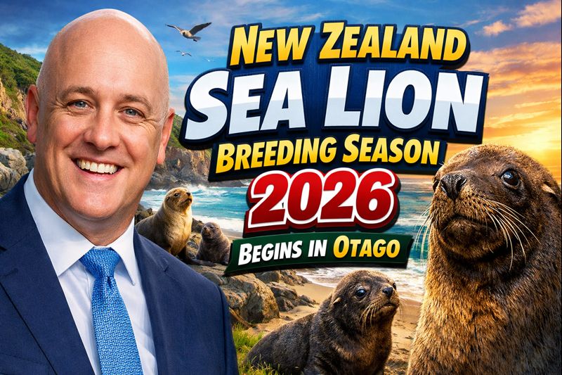 New Zealand Sea Lion Breeding Season 2026 Begins in Otago Public Urged to Keep Distance
