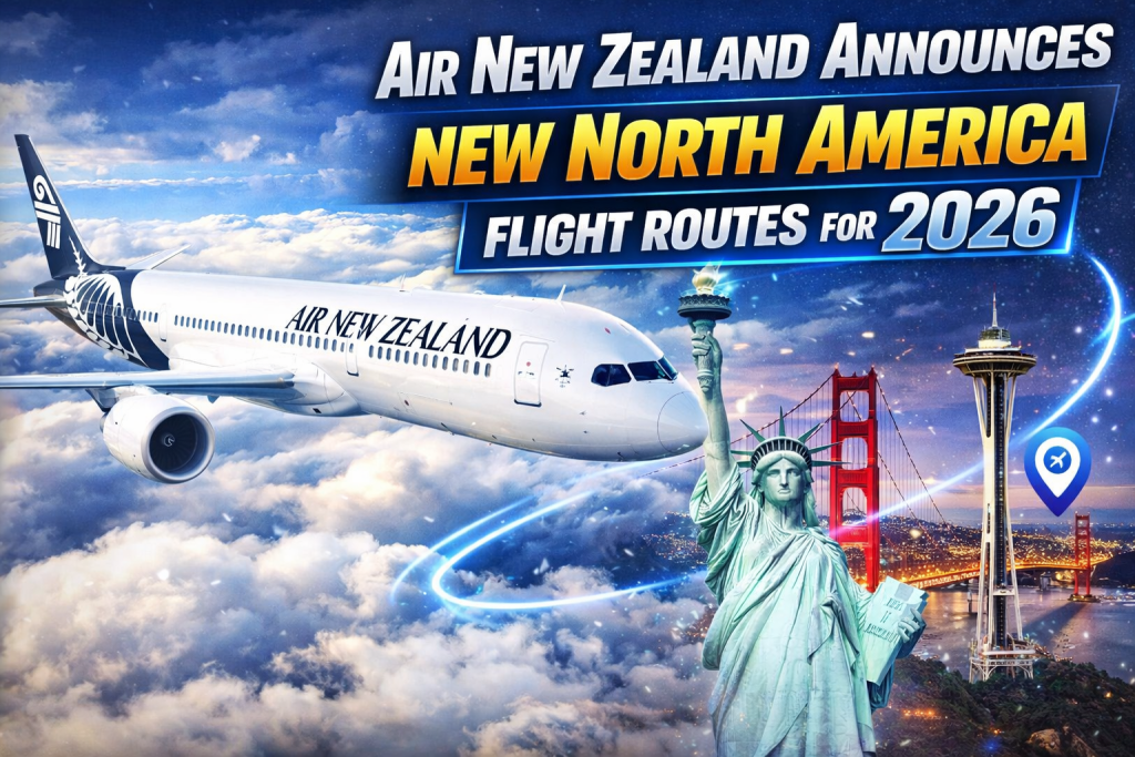 Air New Zealand Announces New North America Flight Routes for 2026