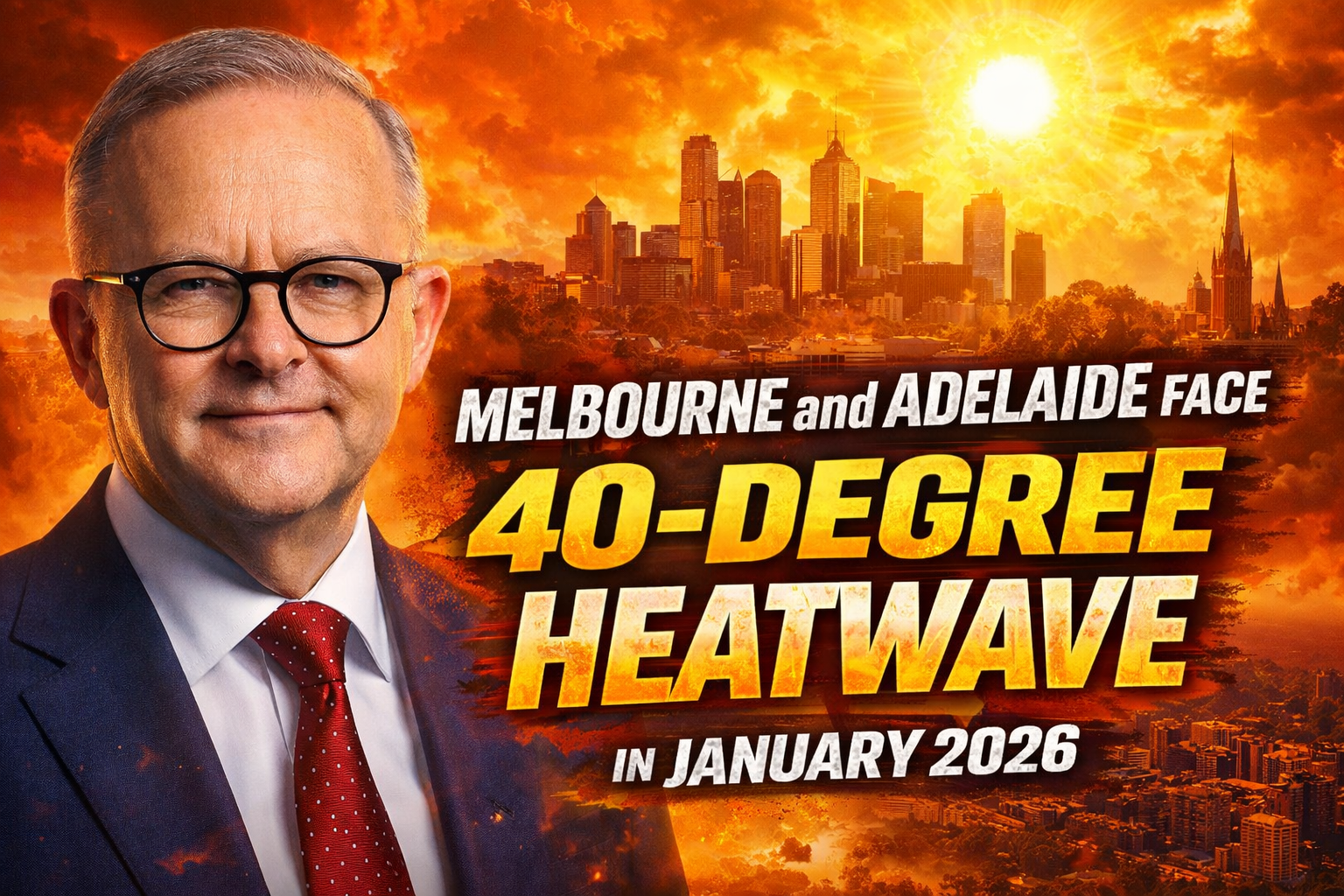 Extreme Heat Alert Melbourne and Adelaide Face 40-Degree Heatwave in January 2026