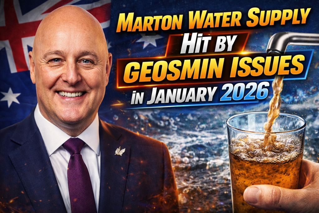 Marton Water Supply Hit by Geosmin Issues in January 2026 What Residents Need to Know