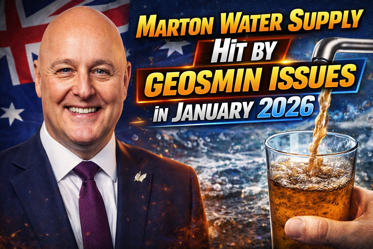 Marton Water Supply Hit by Geosmin Issues in January 2026 What Residents Need to Know