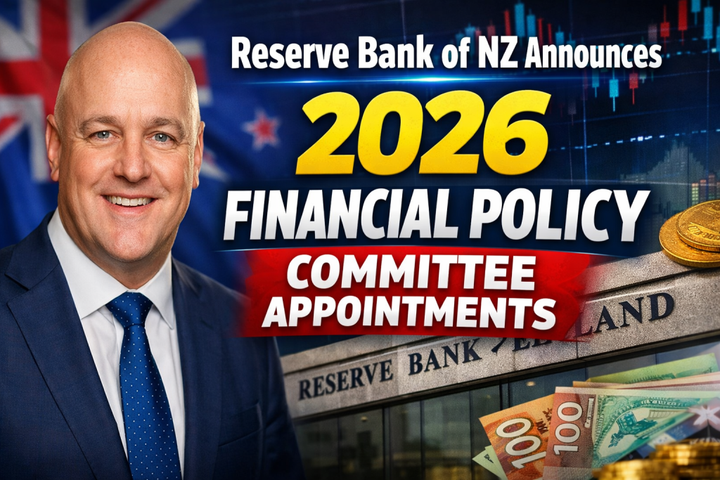 Reserve Bank of NZ Announces 2026 Financial Policy Committee Appointments Full List & Impact