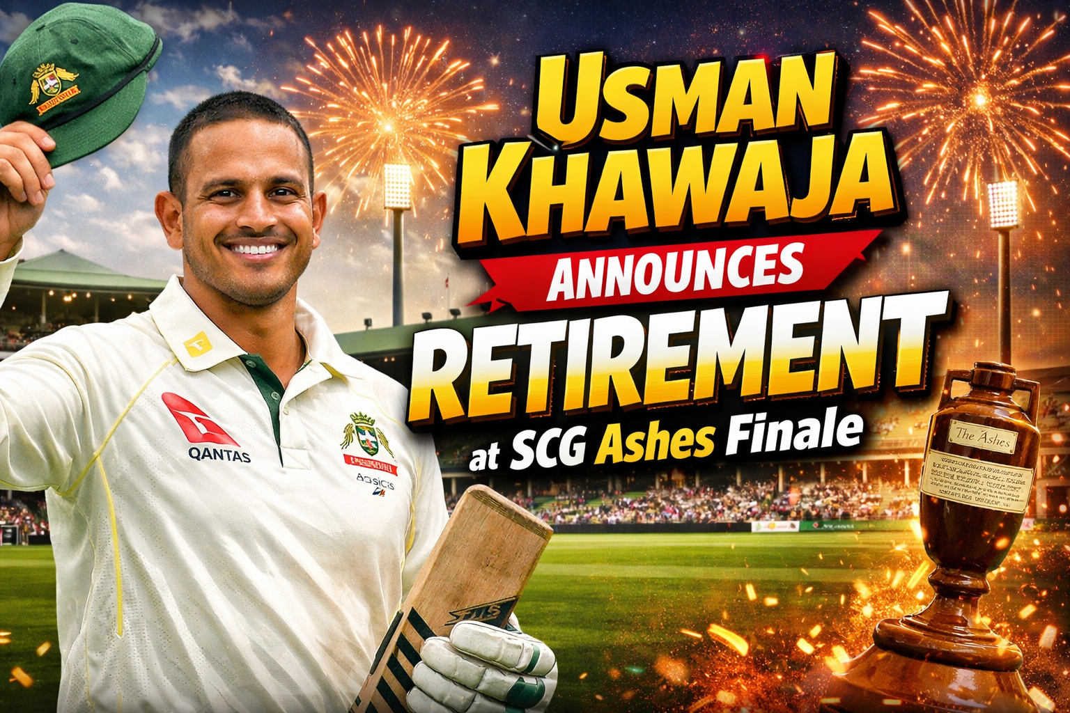 Usman Khawaja Announces Retirement at SCG Ashes Finale What He Said
