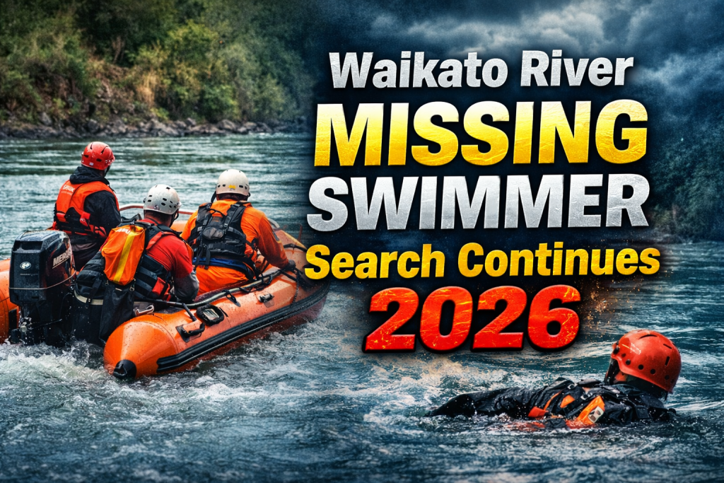 Waikato River Missing Swimmer Search Continues 2026 NZ Water Safety Alerts Issued