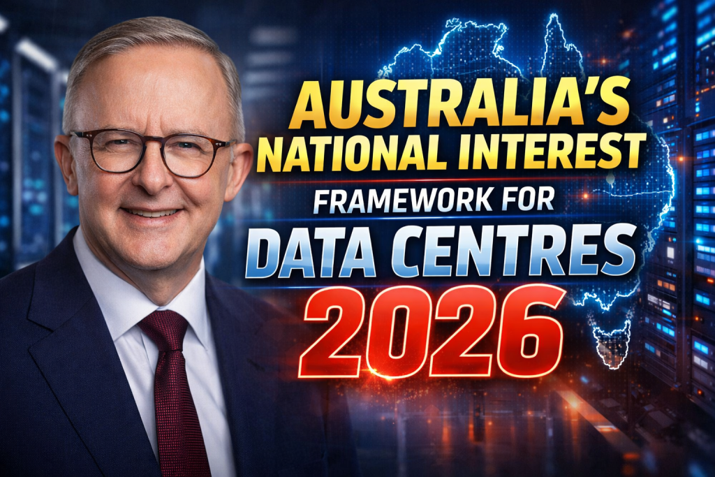 Australia’s National Interest Framework for Data Centres 2026 New Rules for AI Infrastructure and Energy Use