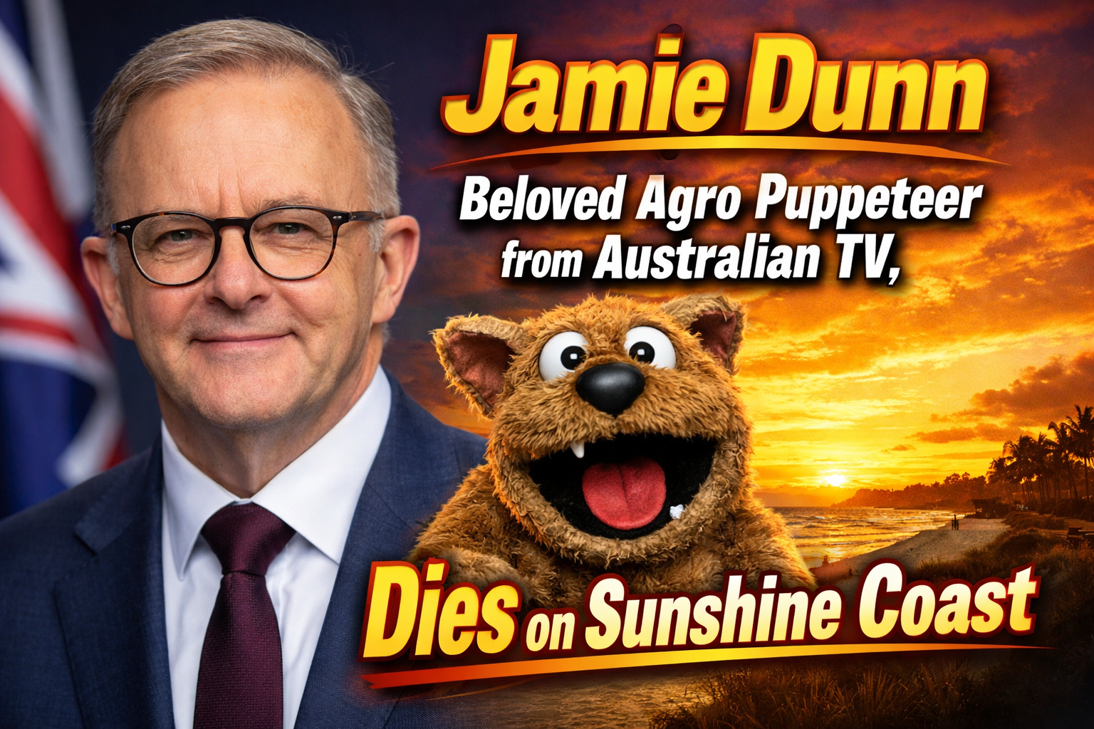 Jamie Dunn, Beloved Agro Puppeteer from Australian TV, Dies on Sunshine Coast