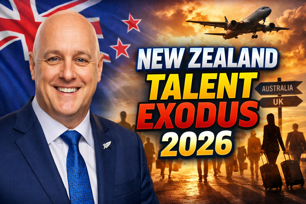 New Zealand Talent Exodus 2026 Jacinda Ardern’s Australia Move Highlights Growing Brain Drain