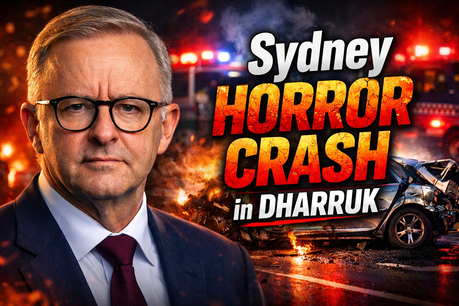 Sydney Horror Crash in Dharruk Man Killed, Two Children Hospitalized After SUV Slams Into Tree