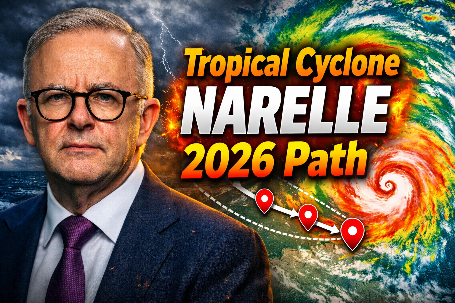 Tropical Cyclone Narelle 2026 Path Impact Threat Near Perth as Bureau of Meteorology Issues Warnings