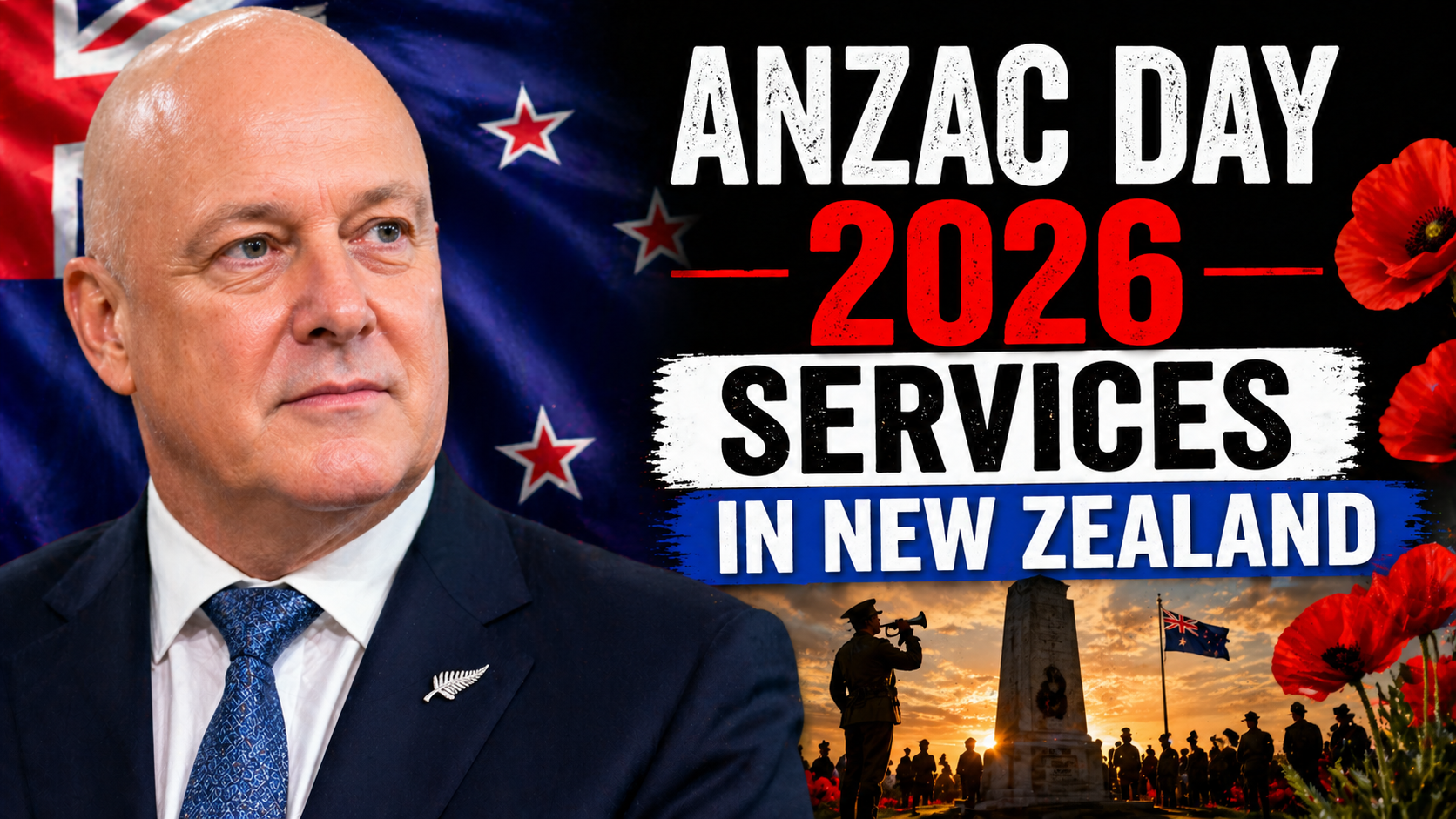 Anzac Day 2026 Services in New Zealand National War Memorial Park Commemoration