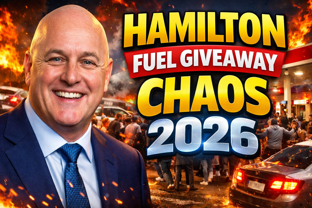 Hamilton Fuel Giveaway Chaos 2026 Viral Influencer Stunt Sparks Crowd Surge, Police Called to Petrol Station