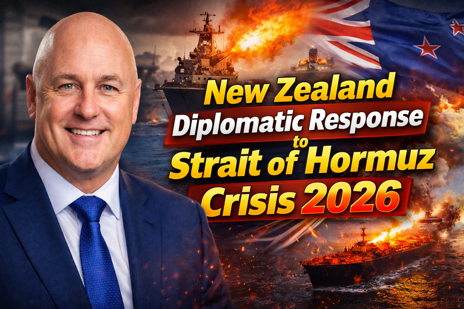 New Zealand Diplomatic Response to Strait of Hormuz Crisis 2026 Coalition Talks, Shipping Security & Global Trade Impact