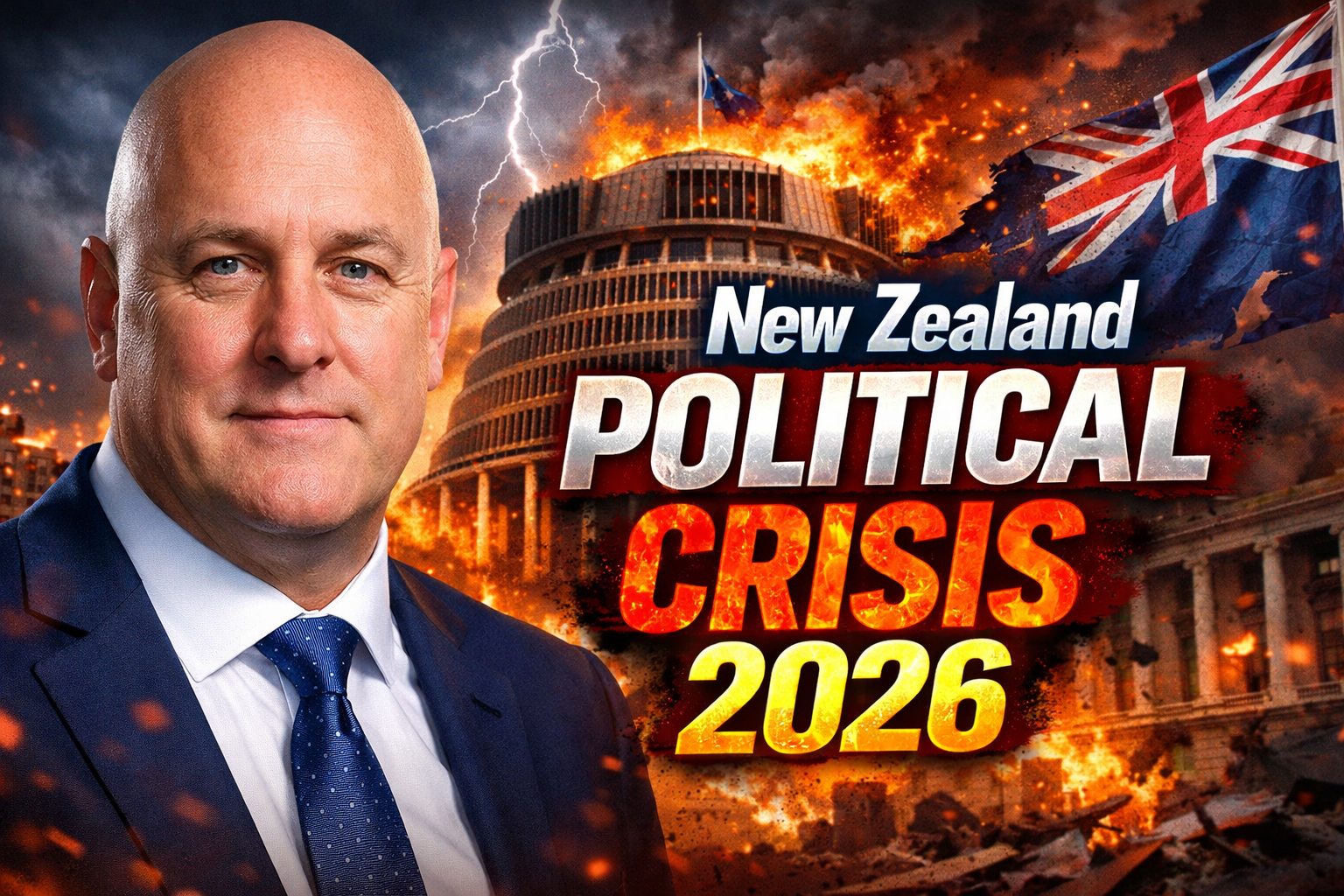 New Zealand Political Crisis 2026 Luxon Denies Leadership Challenge Amid Falling Poll Numbers and Election Risks
