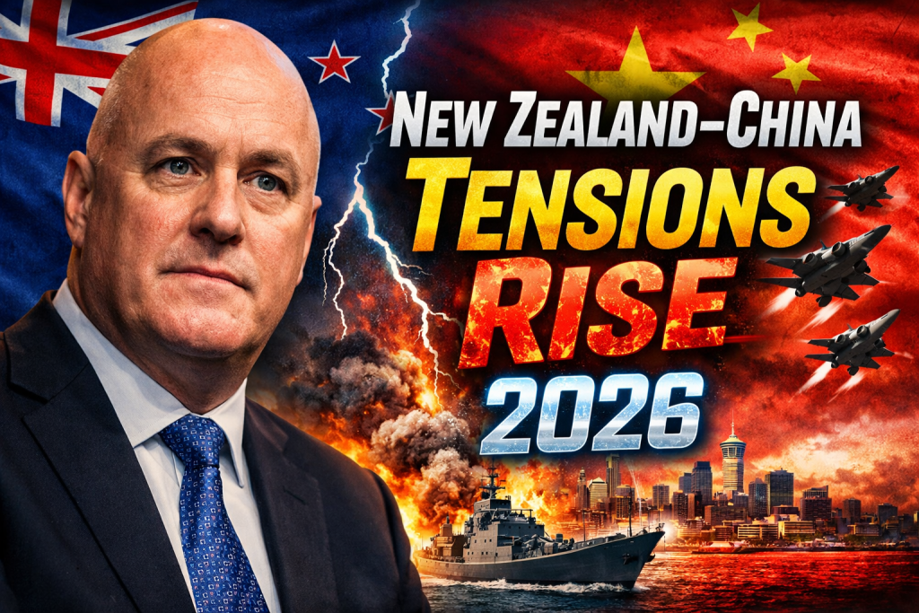 New Zealand–China Tensions Rise 2026 Royal New Zealand Air Force Boeing P-8A Poseidon Patrol in Yellow Sea Sparks Diplomatic Concerns