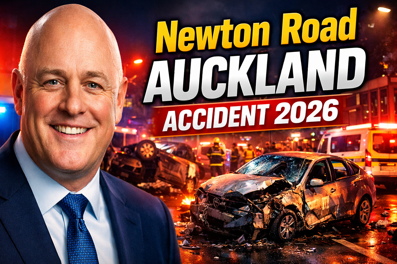 Newton Road Auckland Accident 2026 – Unmarked Police Car Involved, Emergency Response